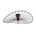 Matt fekete mennyezeti lámpa ø 60 cm Chapeau – Reality