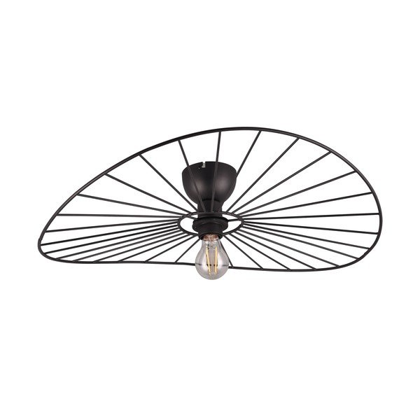 Matt fekete mennyezeti lámpa ø 60 cm Chapeau – Reality