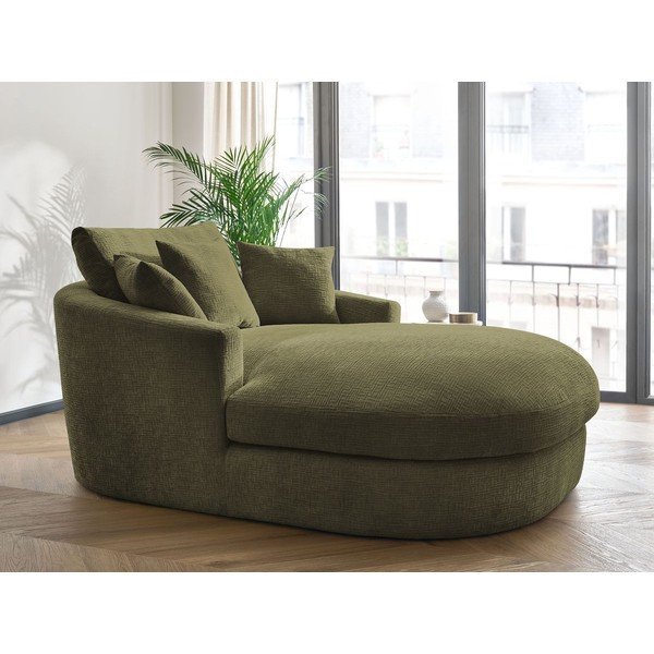 Zöld zsenília fotel Belem – Bobochic Paris-image-1