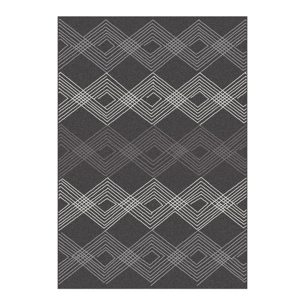 Norway Geo fekete szőnyeg, 120 x 170 cm - Universal