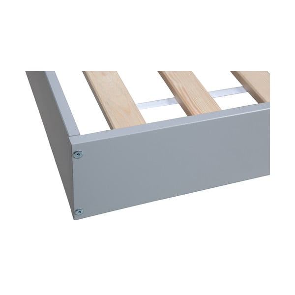 Connect szürke borovi fenyő egyszemélyes ágy, 90 x 200 cm - WOOOD-image-4