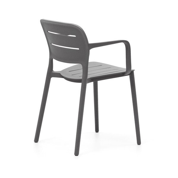 Szürke műanyag kerti szék Morella – Kave Home-image-2