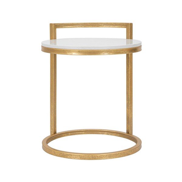 Kerek tárolóasztal márvány asztallappal ø 40,5 cm Round Marble – Mauro Ferretti-image-3