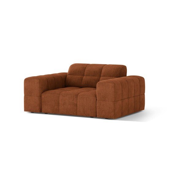 Terrakotta színű zsenília fotel Chicago – Cosmopolitan Design-image-1