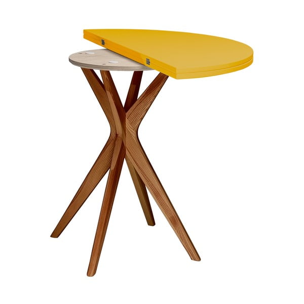 Kerek bővíthető étkezőasztal 45x90 cm Jubi – Ragaba-image-3