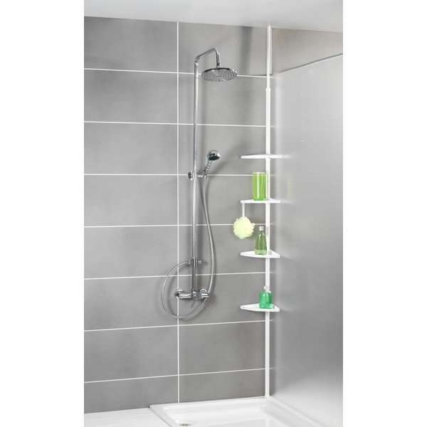 Compact fehér teleszkópos fürdőszobapolc rendszer - Wenko-image-1