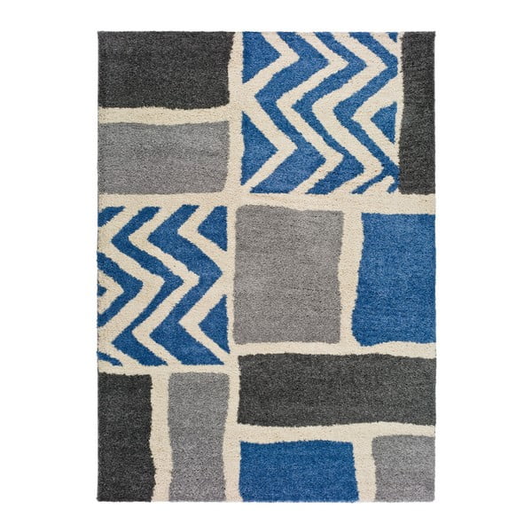 Kasbah Grey szürke-kék szőnyeg, 160 x 230 cm - Universal