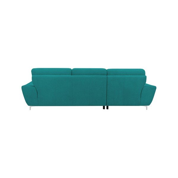 Omega türkiz kinyitható sarokkanapé, jobb oldali - Windsor & Co Sofas-image-2