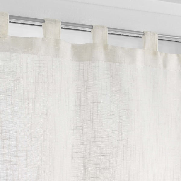 Krémszínű átlátszó függöny szett 2 db-os 60x90 cm Haltona – douceur d'intérieur-image-1