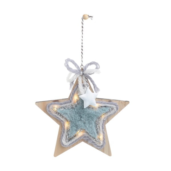 Megan csillag formájú, világító kerámia karácsonyi dekoráció - InArt