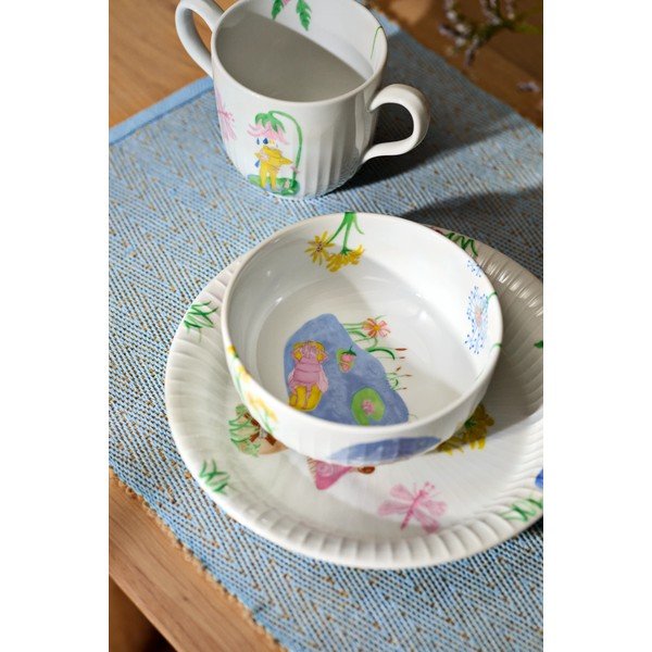 Porcelán gyerek étkészlet 3 db-os Hammershøi Kids – Kähler Design-image-1