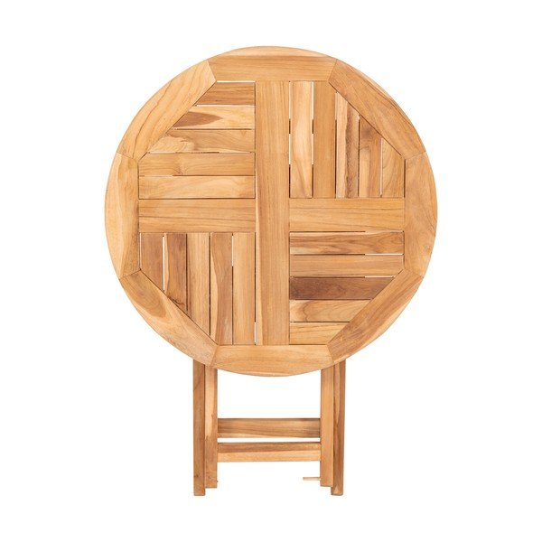 Ovideo kerti teakfa étkezőasztal, ø 70 cm - Bonami Essentials-image-4