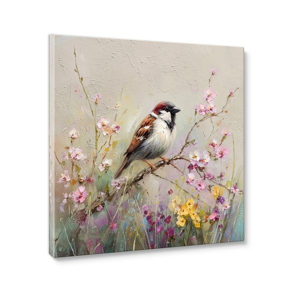 Nyomtatott vászon kép 32x32 cm Sparrow – Styler-image-3