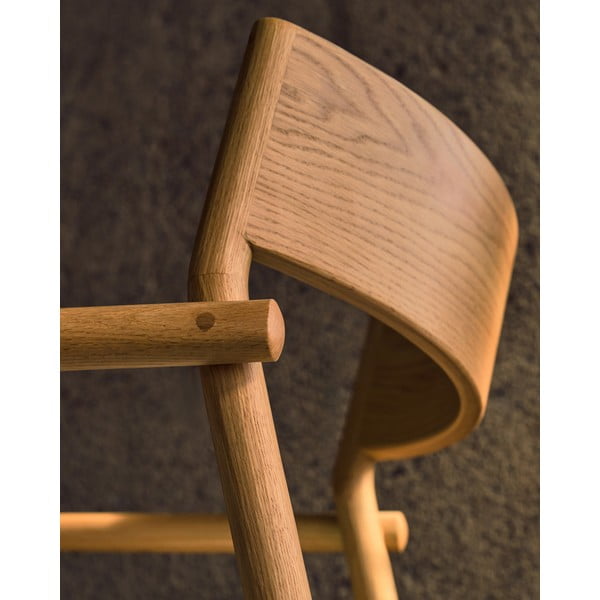 Bézs-natúr színű étkezőszék Falconera – Kave Home-image-3