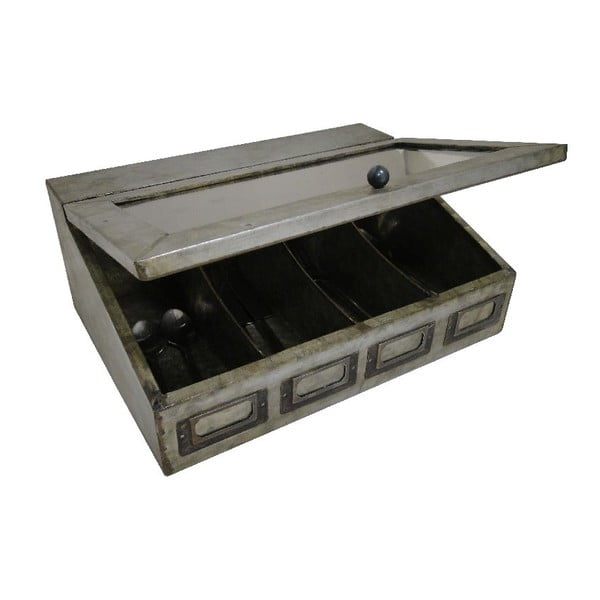 Ouvert fém evőeszköztartó - Antic Line-image-1