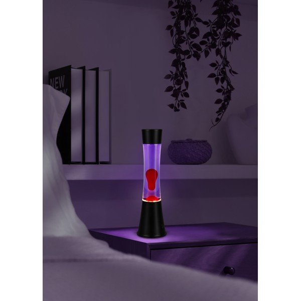 Fekete LED lávalámpa (magasság 39,5 cm) Etna – Reality-image-1