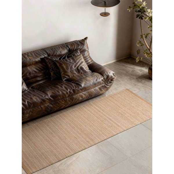 Natúr színű kétoldalas-kézi szövésű jutakeverék futószőnyeg 80x200 cm Birka – Villeroy&Boch-image-3