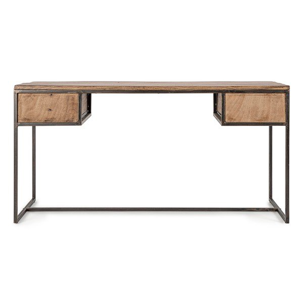 Íróasztal akácfa asztallappal 60x150 cm Elmer – Bizzotto-image-2
