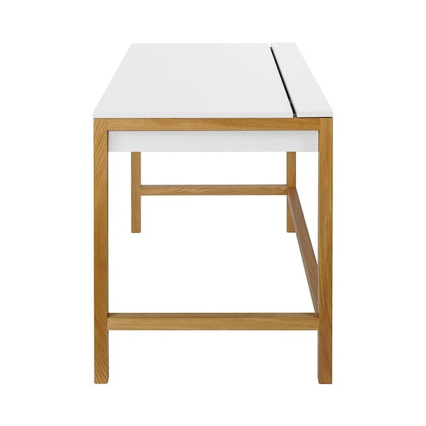 NorthGate íróasztal, fehér asztallappal - Woodman-image-3