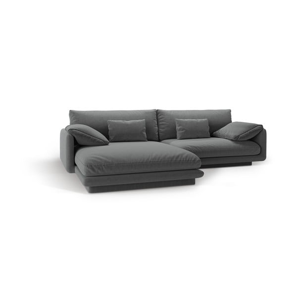 Sötétszürke sarokkanapé (bal oldali) Torino – Micadoni Home-image-2