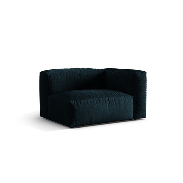 Sötétkék bársony kanapé modul (jobb oldali) Martina – Micadoni -image-1