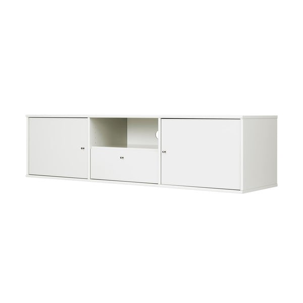 Fehér TV-állvány 161x42 cm Mistral – Hammel Furniture-image-1