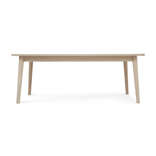 Natúr színű dohányzóasztal tölgyfa dekoros asztallappal 70x125 cm Nyborg – Furnhouse-image-2