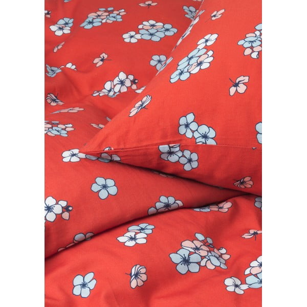 Téglavörös kétszemélyes-hosszabbított pamut-szatén ágyneműhuzat 200x220 cm Grand Pleasantly – JUNA-image-2