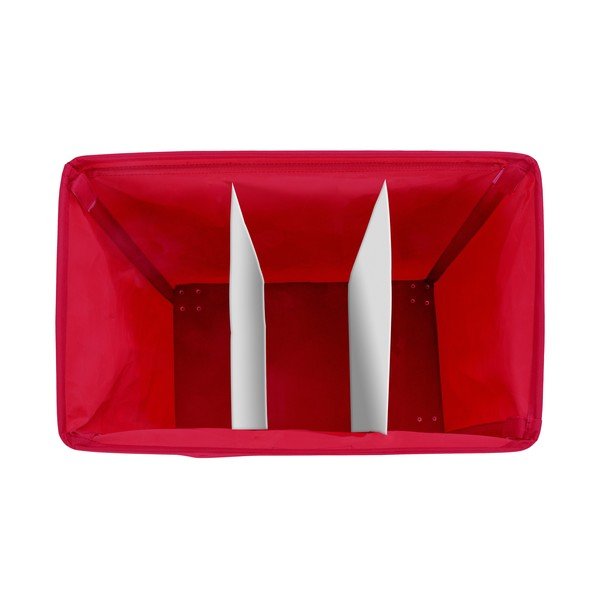 Trivo három rekeszes piros szennyestartó kosár, 117,6 l - Wenko-image-2