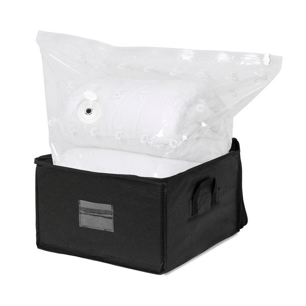 Compress Pack fekete cipzáros tárolódoboz, 125 l - Compactor-image-1