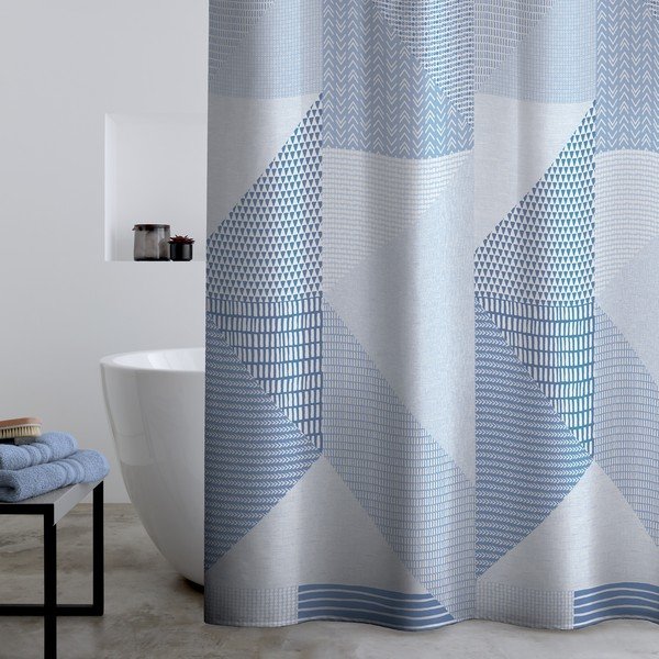 Zuhanyfüggöny 180x180 cm Larsson Geo – Catherine Lansfield-image-1