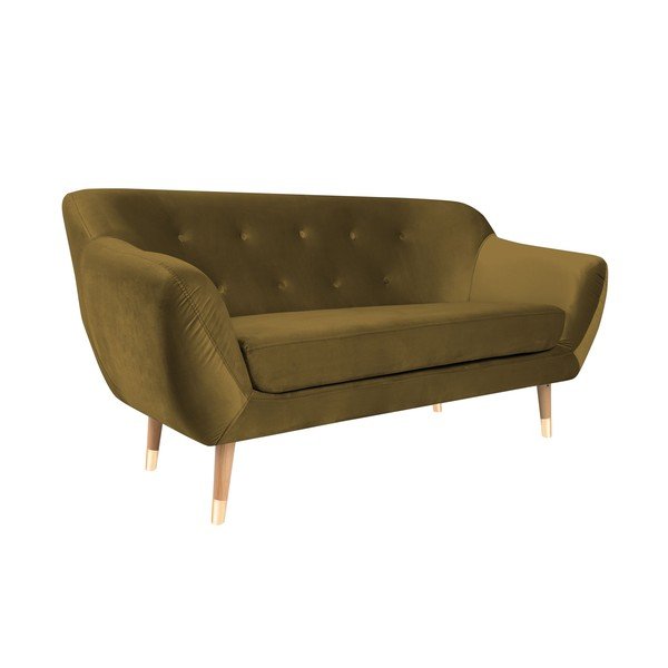 Amelie aranyszínű kétszemélyes kanapé - Mazzini Sofas-image-4