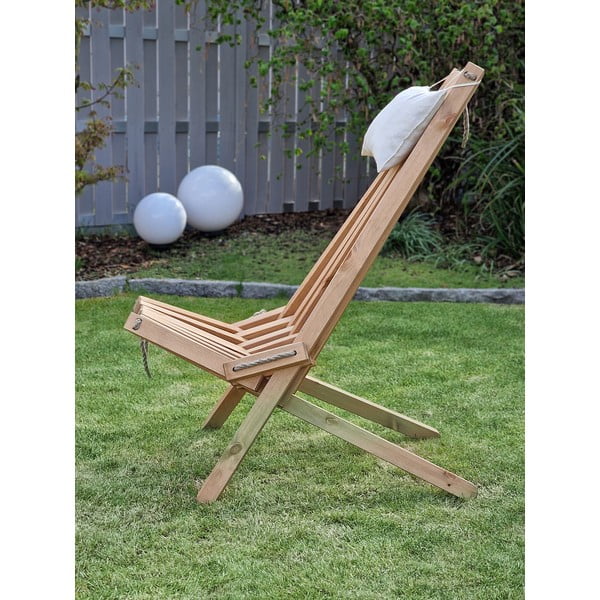 Natúr színű tömörfa kerti fotel Falun - Garden Pleasure-image-2