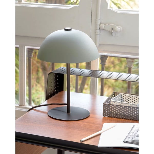 Zöld asztali lámpa fém búrával (magasság 33 cm) Aleyla – Kave Home-image-1