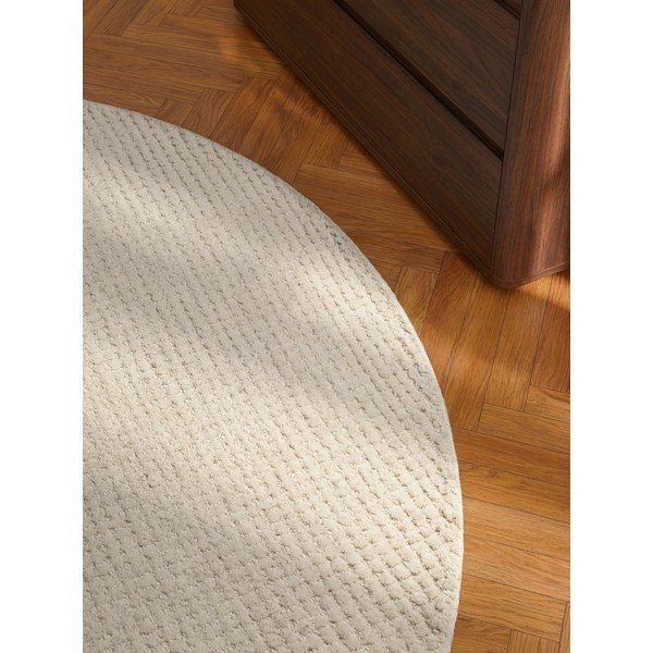 Krémszínű gyapjú kerek szőnyeg ø 200 cm Eloise – Hanse Home-image-2
