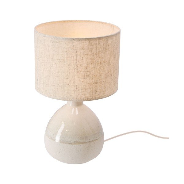 Bézs asztali lámpa textil búrával (magasság 41 cm) Ardo – Candellux Lighting-image-1