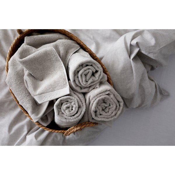 Szürke organikus pamut fürdőlepedő 70x140 cm Comfort – Södahl-image-3