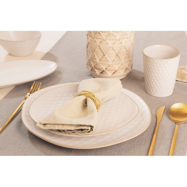 Fehér agyagkerámia mélytányér készlet 6 db-os Imprints – Villa Altachiara-image-3