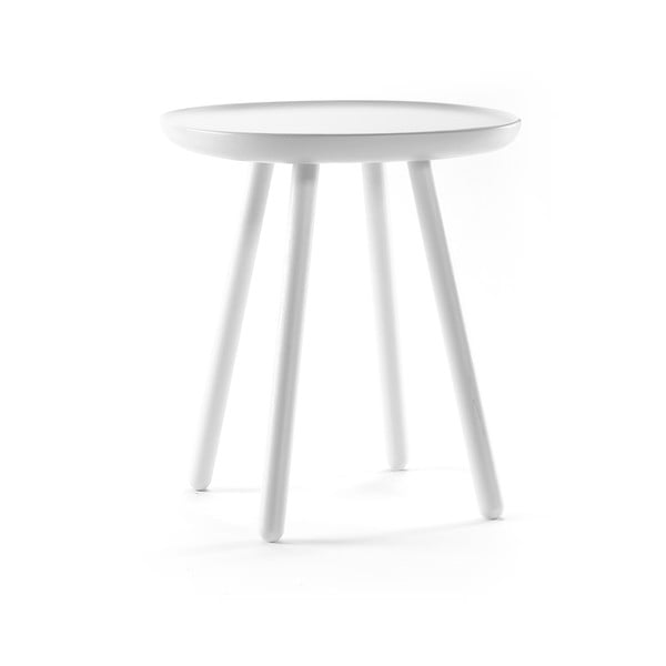 Naïve fehér tárolóasztal, ø 45 cm - EMKO