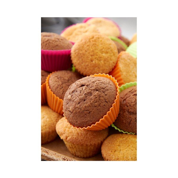 6 db színes szilikon muffin sütőforma, ⌀ 7 cm - Lékué-image-4