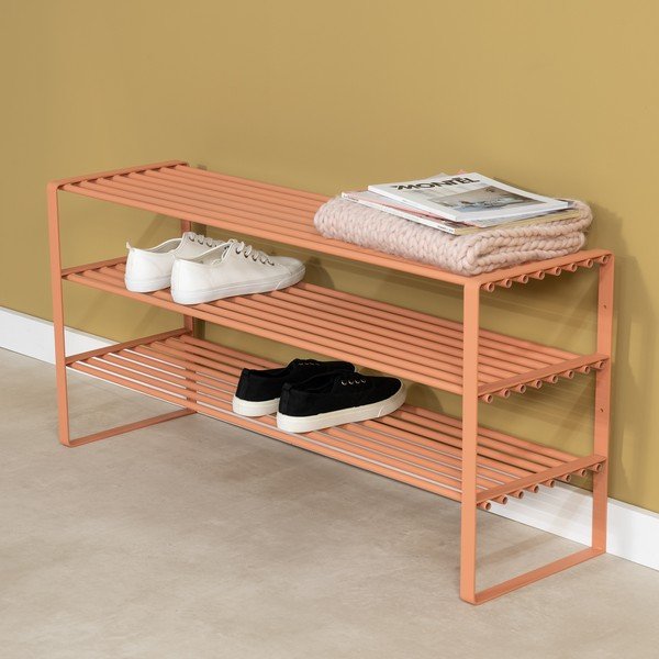 Lazacszínű acél cipőtartó 100x48,5x29 cm Rex – Spinder Design-image-1