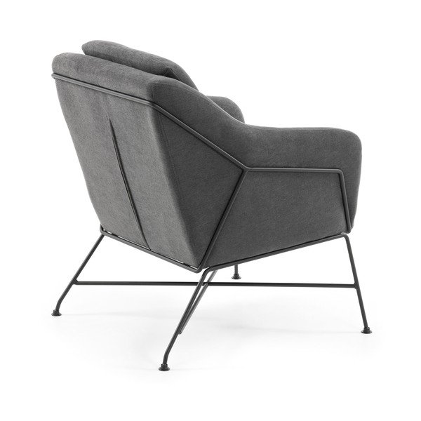 Szürke fotel Brida – Kave Home-image-3