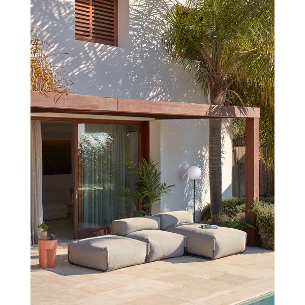 Zöld kerti puff Square – Kave Home-image-2