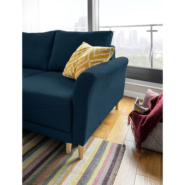 Lovely Annie matrózkék kinyitható sarokkanapé, bal oldali - Miuform-image-4