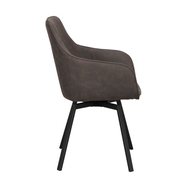 Szürke kárpitozott étkezőfotel szett 2 db-os Alison – Rowico-image-3