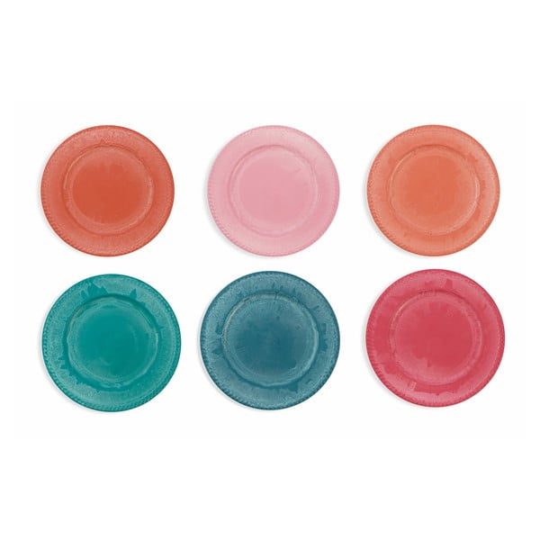 Maraja 6 db színes tányér, ø 33 cm - Villa d'Este