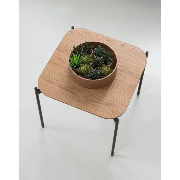 Idara dohányzóasztal tölgyfa dekorral, szélesség 50 cm - Marckeric-image-1