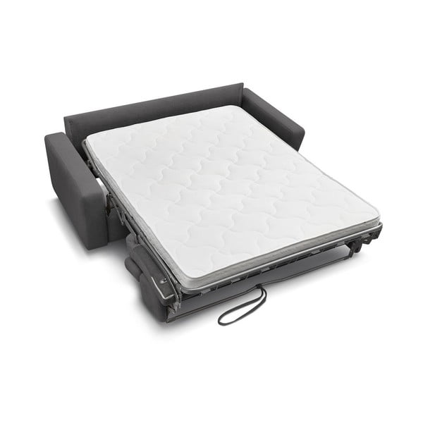 Sötétszürke kinyitható kanapé 195 cm Monaco – Bobochic Paris-image-4