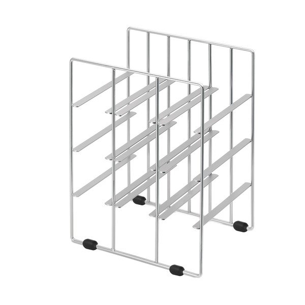 Ezüstszínű bortartó állvány, 9 üveghez-image-2