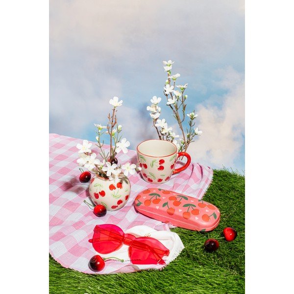 Bézs kerámia bögre 250 ml Cherries – Sass & Belle-image-2